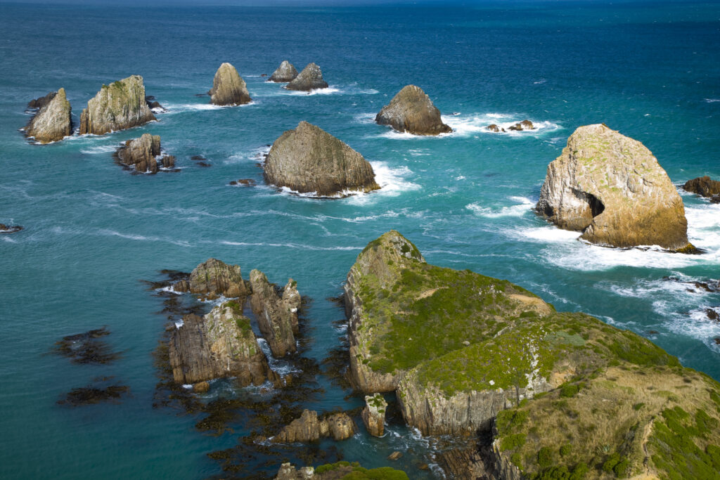 New Zealand, Southland, The Catlins. Nugget Point, located at the northern end of the Catlins coast.