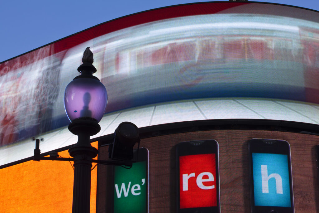 England, London, Piccadilly Circus. Piccadilly Circus located in the London's West End in the City of Westminster