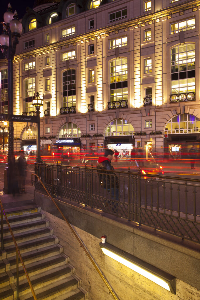 England, London, Piccadilly Circus. Underground Station in Piccadilly Circus located in the London's West End in the City of Westminster