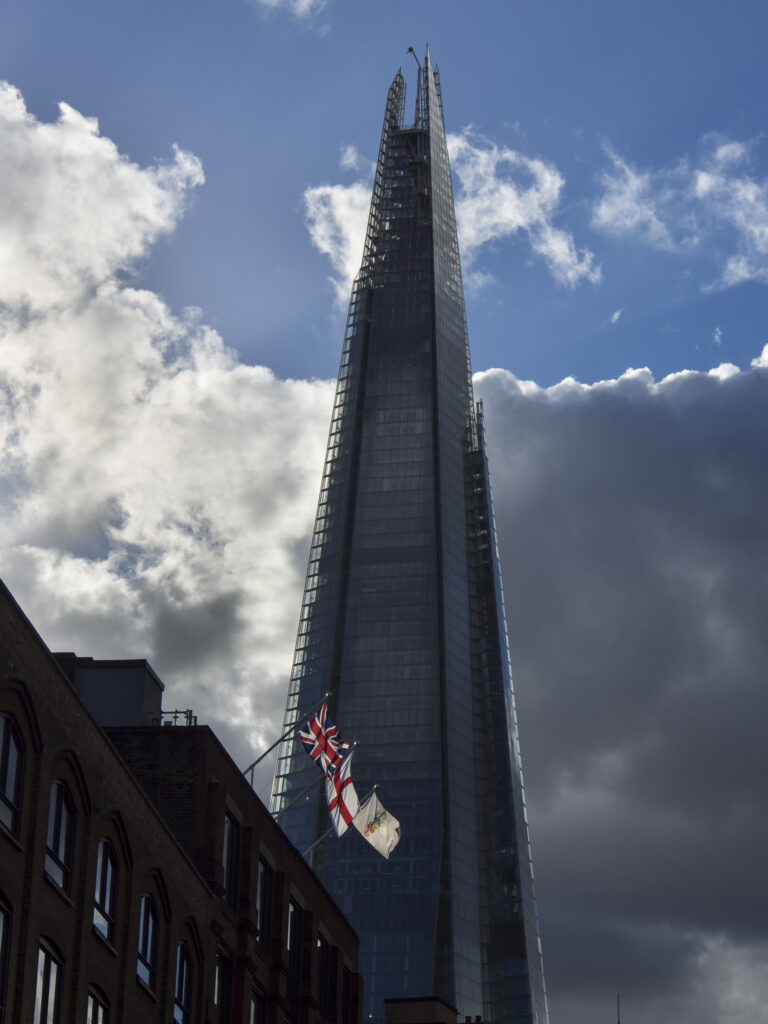 The Shard, also referred to as the Shard of Glass, Shard London Bridge and formerly London Bridge Tower, is a 72-storey skyscraper in London and is the tallest building in the European Union.