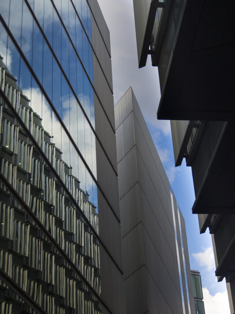 England, London, Southwark. Modern buildings in the 'More London' business and retail develpoment near the river thames.