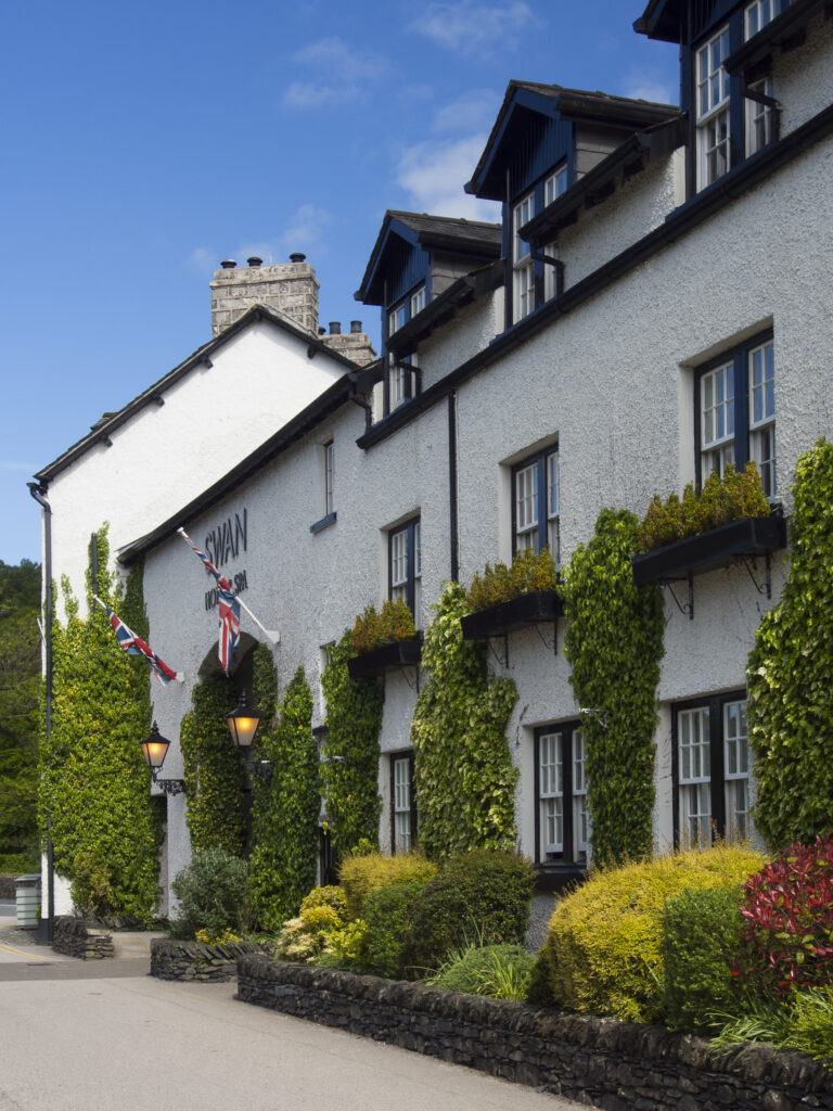 England, Cumbria, Lake District National Park. Hotel in the small village of Newby Bridge.