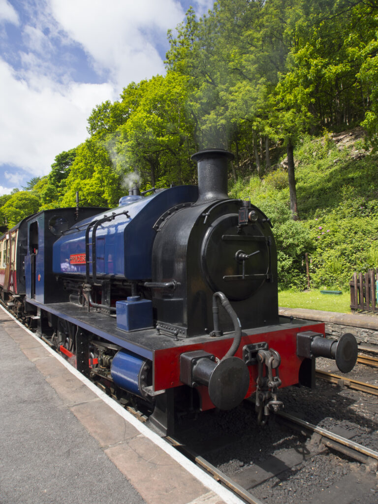 England, Cumbria, Lake District National Park. The Lakeside & Haverthwaite Steam Railway.