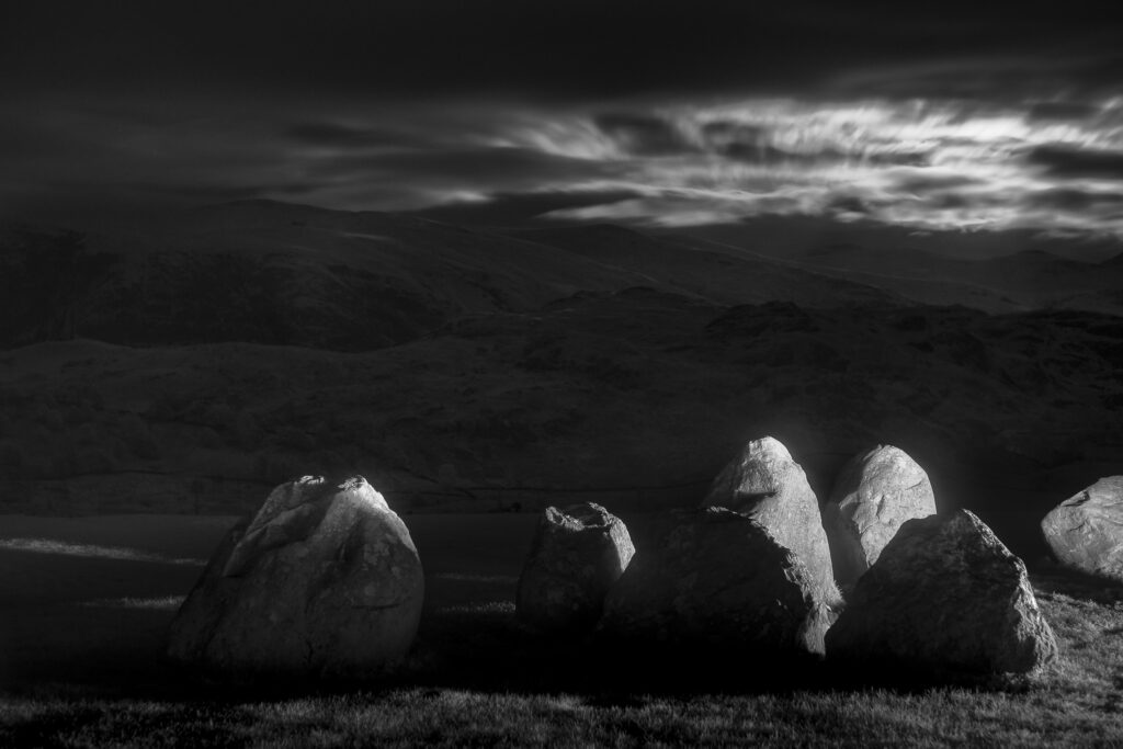 Castlerigg Stone Circle, Cumbria, England. This image was photographed for the Legacy project, a fascinating not-for-profit endeavour to capture the mystifying stone remains of prehistoric sites scattered across the British Isles. Please visit www.thelegacyproject.org.uk for more information.