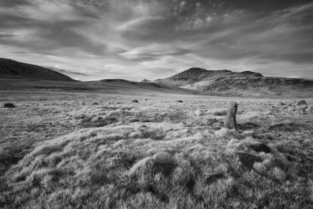 White Moss SW Stone Circle, Cumbria, England. This image was photographed for the Legacy project, a fascinating not-for-profit endeavour to capture the mystifying stone remains of prehistoric sites scattered across the British Isles. Please visit www.thelegacyproject.org.uk for more information.