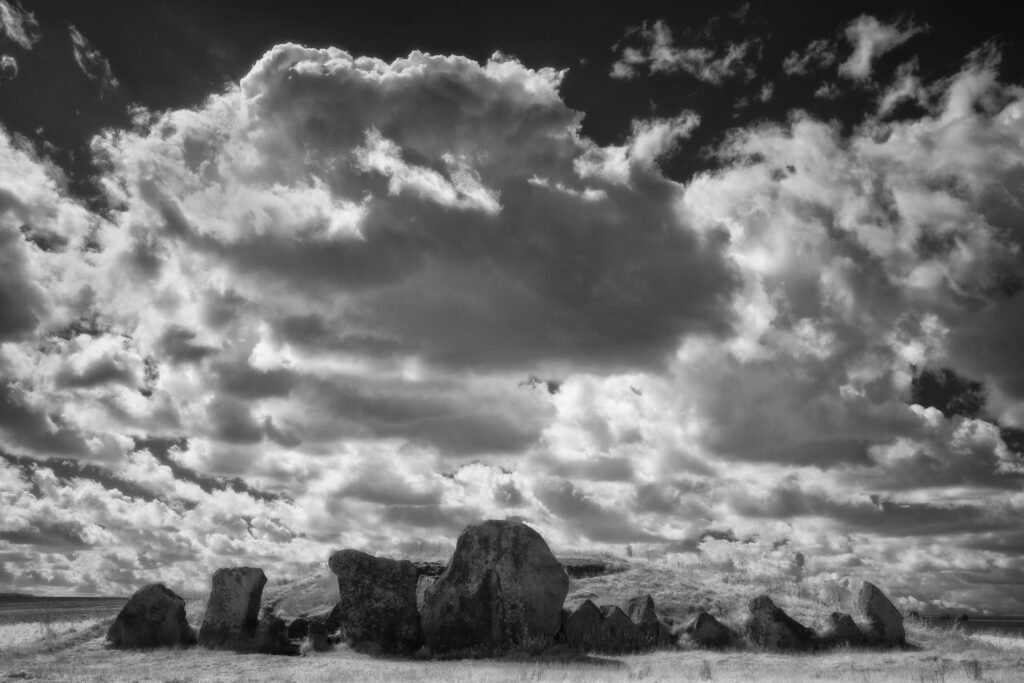 West Kennet Long Barrow, Wiltshire, England. This image was photographed for the Legacy project, a fascinating not-for-profit endeavour to capture the mystifying stone remains of prehistoric sites scattered across the British Isles. Please visit www.thelegacyproject.org.uk for more information.