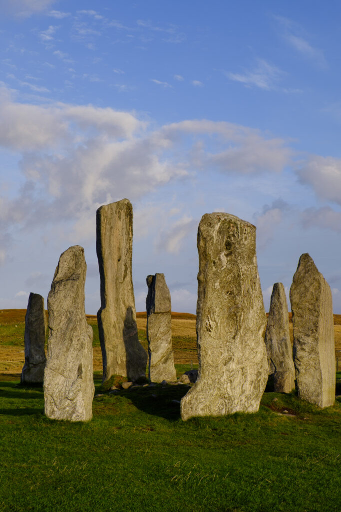 Scotland, The Isle of Lewis, Callanish Stone Circle. Callanish Stone Circle, a famous neolithic monument located on the Isle of Lewis in the chain of islands known as the Outer Hebrides.