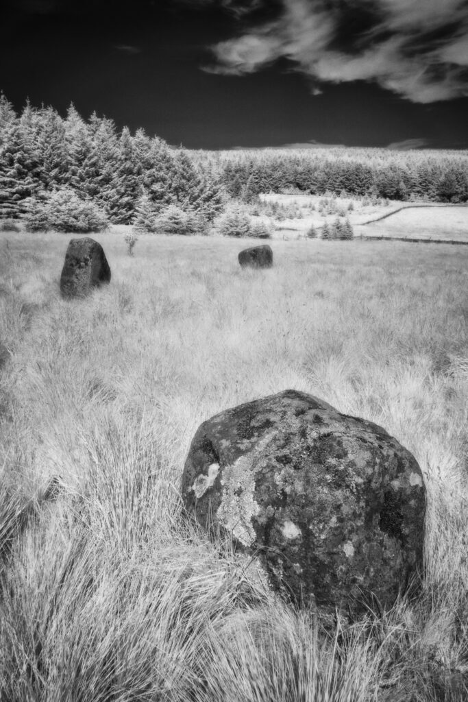 Threestoneburn Stone Circle, Northumberland. This image was photographed for the Legacy project, a fascinating not-for-profit endeavour to capture the mystifying stone remains of prehistoric sites scattered across the British Isles. Please visit www.thelegacyproject.org.uk for more information.