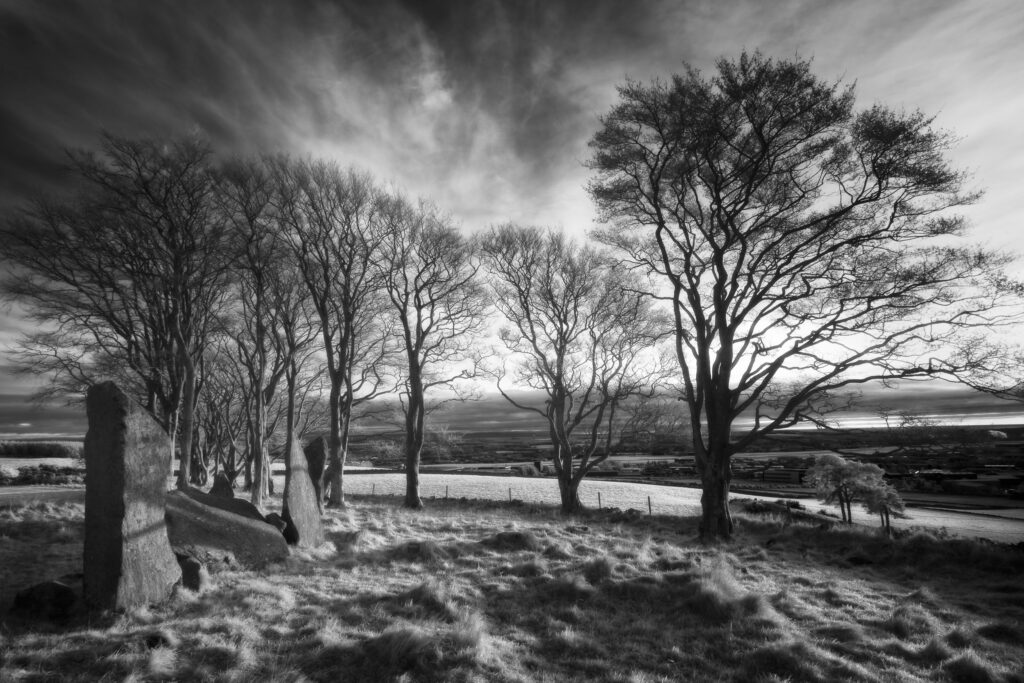 Tyrebagger Stone Circle, Aberdeenshire, Scotland. This image was photographed for the Legacy project, a fascinating not-for-profit endeavour to capture the mystifying stone remains of prehistoric sites scattered across the British Isles. Please visit www.thelegacyproject.org.uk for more information.