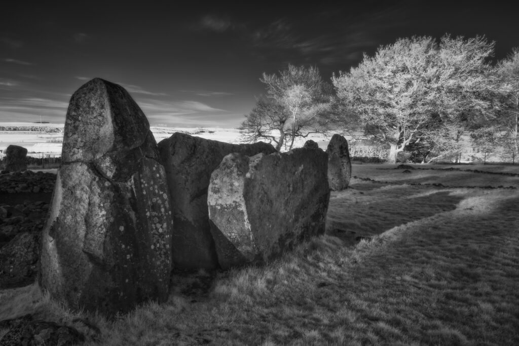 Loanhead of Daviot Stone Circle, Aberdeenshire, Scotland. This image was photographed for the Legacy project, a fascinating not-for-profit endeavour to capture the mystifying stone remains of prehistoric sites scattered across the British Isles. Please visit www.thelegacyproject.org.uk for more information.