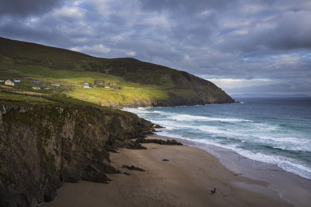 Republic of Ireland, County Kerry, Slea Head. Dramatic light near Slea Head Beach on the Wild Atlantic Way.