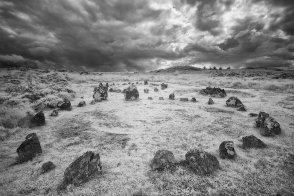 Beaghmore Stone Circle, County Tyrone. This image was photographed for the Legacy project, a fascinating not-for-profit endeavour to capture the mystifying stone remains of prehistoric sites scattered across the British Isles. Please visit www.thelegacyproject.org.uk for more information.