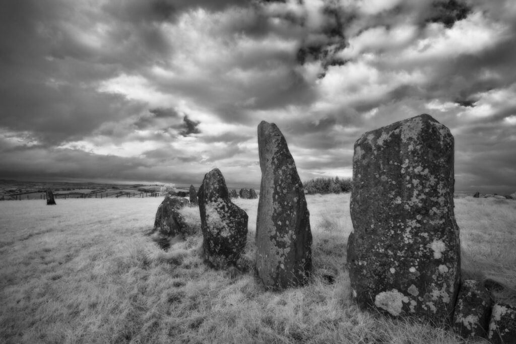 Beltany Stone Circle, County Donegal. This image was photographed for the Legacy project, a fascinating not-for-profit endeavour to capture the mystifying stone remains of prehistoric sites scattered across the British Isles. Please visit www.thelegacyproject.org.uk for more information.