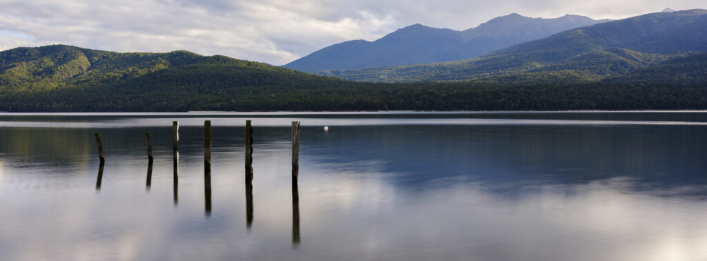 New Zealand, South Island, Fiordland National Park. Lake Te Anau - Gateway to the Kepler Track and Fiordland National Park.