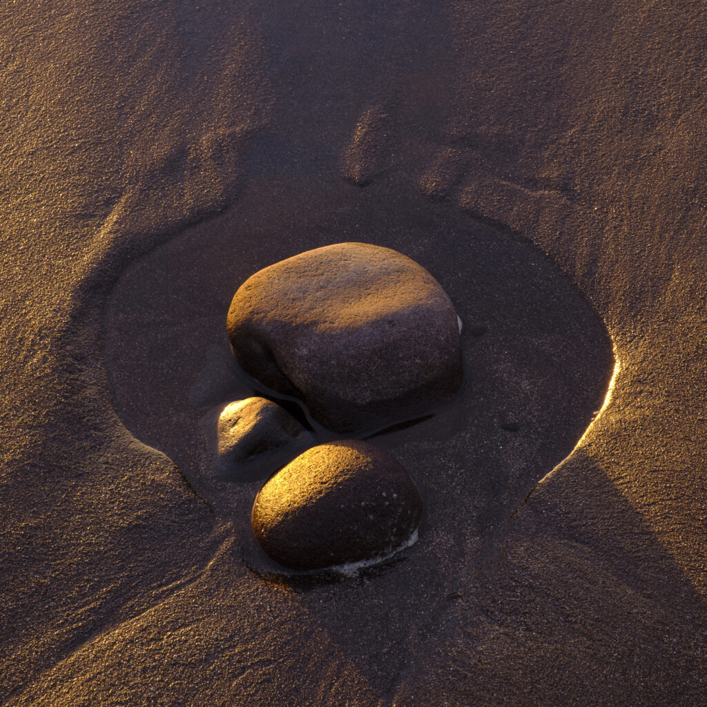 New Zealand, North Island, New Plymouth. Fitzroy Beach at sunset, a popular local beach near New Plymouth in the Taranaki region.
