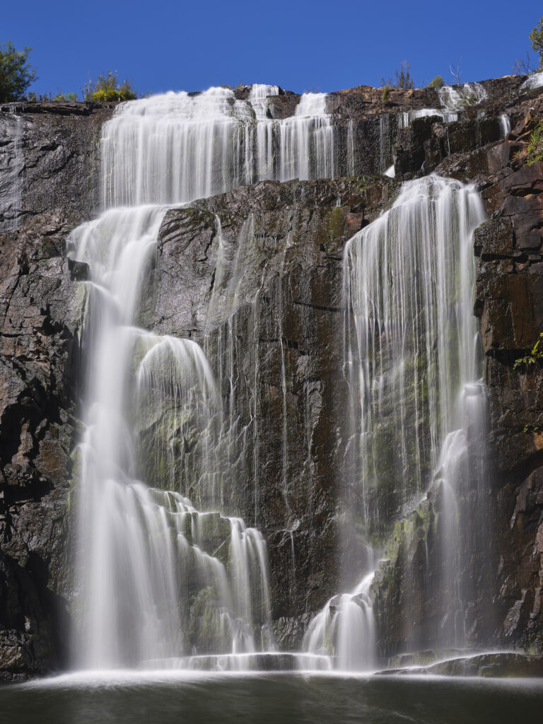 Australia, Victoria, Grampians National Park. MacKenzie Falls, a popular tourist destination in the Grampians National Park.