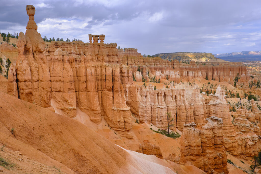 United States of America, Utah, Bryce Canyon National Park. Hoodoos dominate the landscape of the Bryce Amphitheater in the Bryce Canyon National Park.