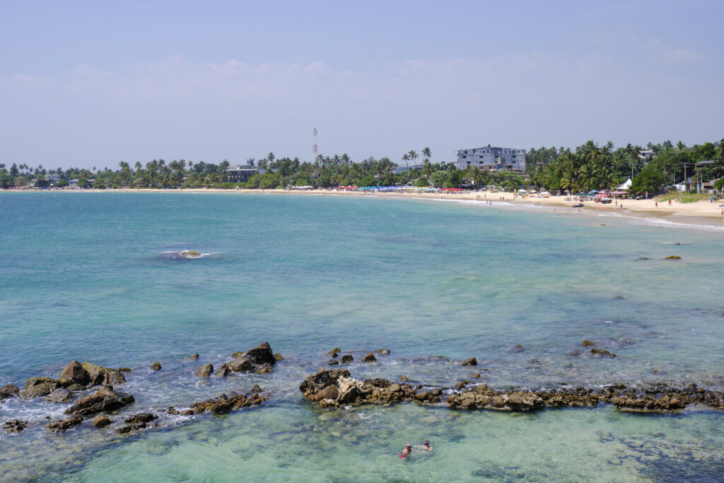 Sri Lanka, Matara District, Mirissa. The popular tourst destination and coastline of Marissa.