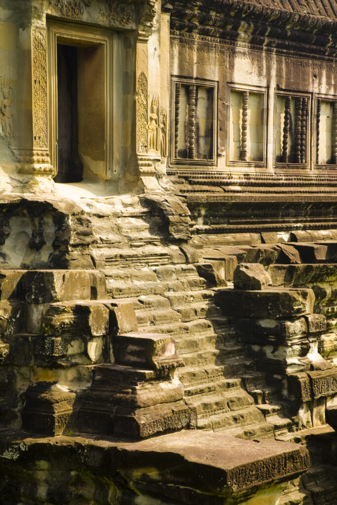 Cambodia, Angkor, Angkor Wat. The dramatic remains of Angkor Wat.