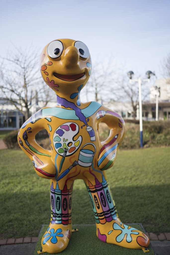 England, North Tyneside, Morph's Epic Art Adventure. In 2022, North Tyneside become the home to the world’s first-ever Morph art trail with twenty individually-designed, life-sized Morph sculptures being on display in Whitley Bay, Tynemouth, North Shields, Cullercoats, Wallsend, Killingworth and Forest Hall.