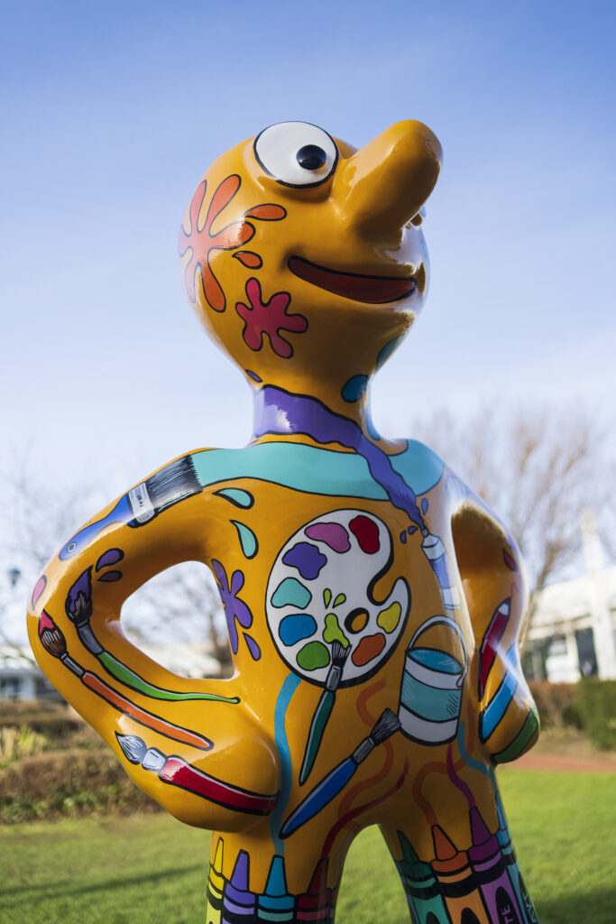 England, North Tyneside, Morph's Epic Art Adventure. In 2022, North Tyneside become the home to the world’s first-ever Morph art trail with twenty individually-designed, life-sized Morph sculptures being on display in Whitley Bay, Tynemouth, North Shields, Cullercoats, Wallsend, Killingworth and Forest Hall.