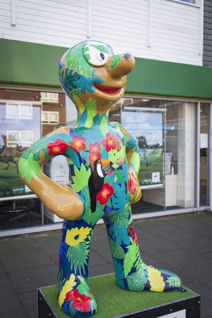 England, North Tyneside, Morph's Epic Art Adventure. In 2022, North Tyneside become the home to the world’s first-ever Morph art trail with twenty individually-designed, life-sized Morph sculptures being on display in Whitley Bay, Tynemouth, North Shields, Cullercoats, Wallsend, Killingworth and Forest Hall.