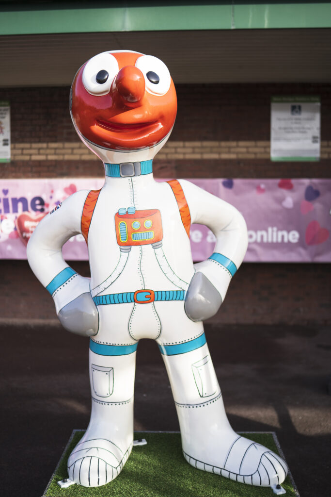 England, North Tyneside, Morph's Epic Art Adventure. In 2022, North Tyneside become the home to the world’s first-ever Morph art trail with twenty individually-designed, life-sized Morph sculptures being on display in Whitley Bay, Tynemouth, North Shields, Cullercoats, Wallsend, Killingworth and Forest Hall.