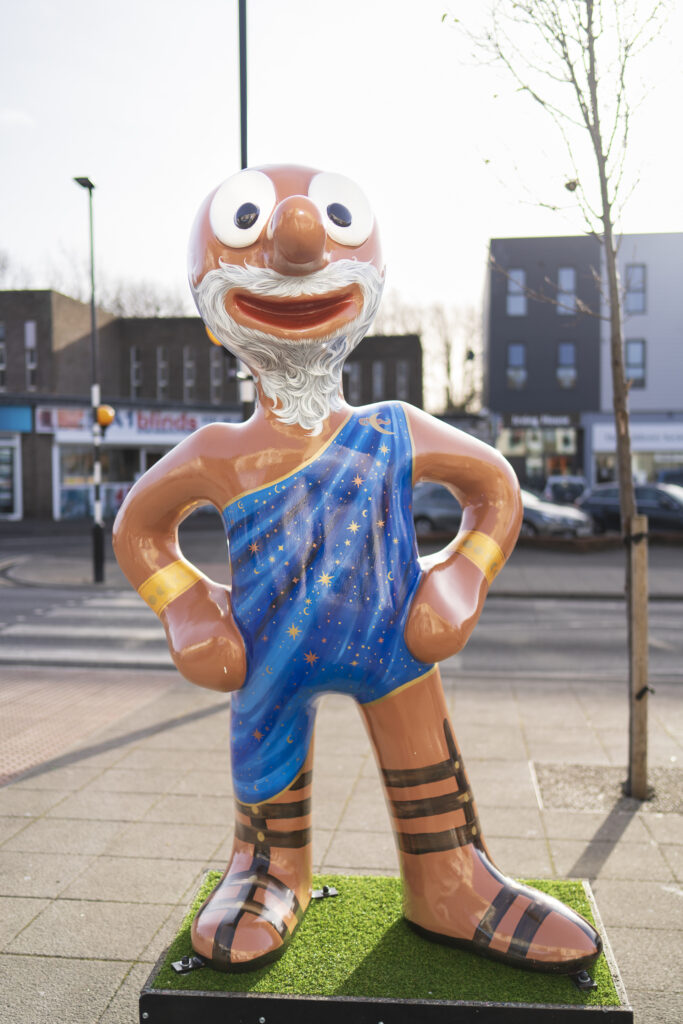 England, North Tyneside, Morph's Epic Art Adventure. In 2022, North Tyneside become the home to the world’s first-ever Morph art trail with twenty individually-designed, life-sized Morph sculptures being on display in Whitley Bay, Tynemouth, North Shields, Cullercoats, Wallsend, Killingworth and Forest Hall.