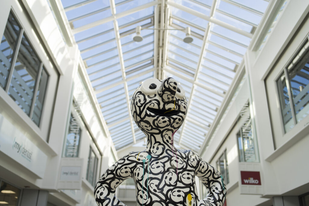 England, North Tyneside, Morph's Epic Art Adventure. In 2022, North Tyneside become the home to the world’s first-ever Morph art trail with twenty individually-designed, life-sized Morph sculptures being on display in Whitley Bay, Tynemouth, North Shields, Cullercoats, Wallsend, Killingworth and Forest Hall.