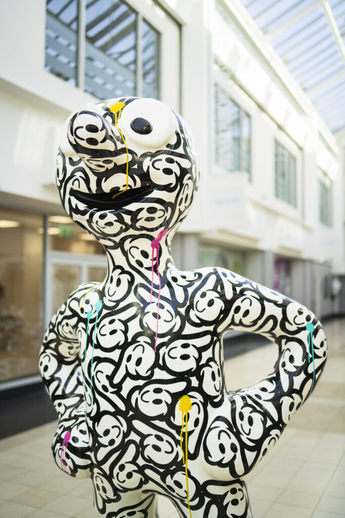 England, North Tyneside, Morph's Epic Art Adventure. In 2022, North Tyneside become the home to the world’s first-ever Morph art trail with twenty individually-designed, life-sized Morph sculptures being on display in Whitley Bay, Tynemouth, North Shields, Cullercoats, Wallsend, Killingworth and Forest Hall.