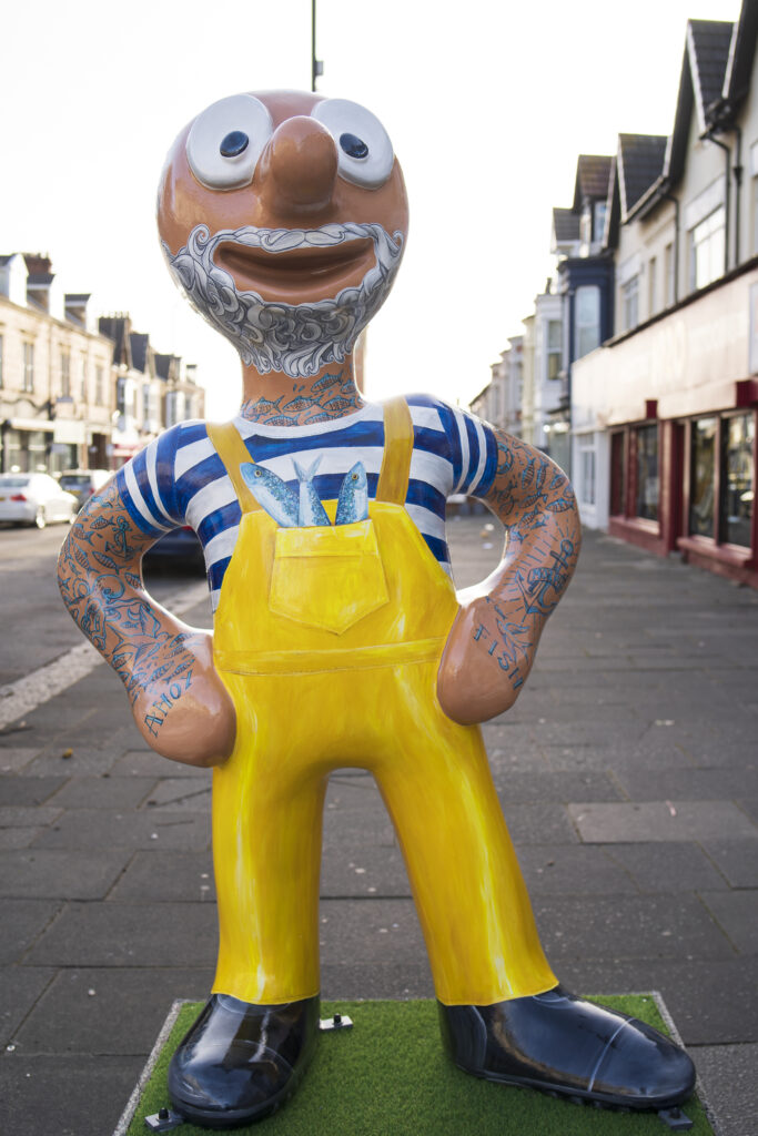 England, North Tyneside, Morph's Epic Art Adventure. In 2022, North Tyneside become the home to the world’s first-ever Morph art trail with twenty individually-designed, life-sized Morph sculptures being on display in Whitley Bay, Tynemouth, North Shields, Cullercoats, Wallsend, Killingworth and Forest Hall.