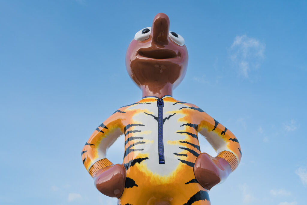 England, North Tyneside, Morph's Epic Art Adventure. In 2022, North Tyneside become the home to the world’s first-ever Morph art trail with twenty individually-designed, life-sized Morph sculptures being on display in Whitley Bay, Tynemouth, North Shields, Cullercoats, Wallsend, Killingworth and Forest Hall.