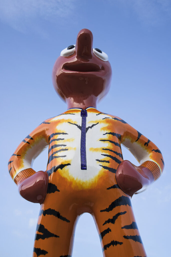 England, North Tyneside, Morph's Epic Art Adventure. In 2022, North Tyneside become the home to the world’s first-ever Morph art trail with twenty individually-designed, life-sized Morph sculptures being on display in Whitley Bay, Tynemouth, North Shields, Cullercoats, Wallsend, Killingworth and Forest Hall.