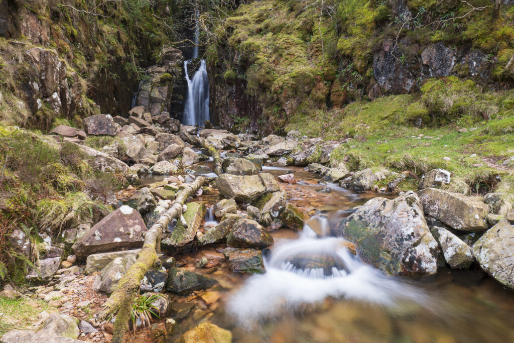 England, Cumbria, Lake District National Park. Scale Force near the village of Buttermere within the Lake District National Park.