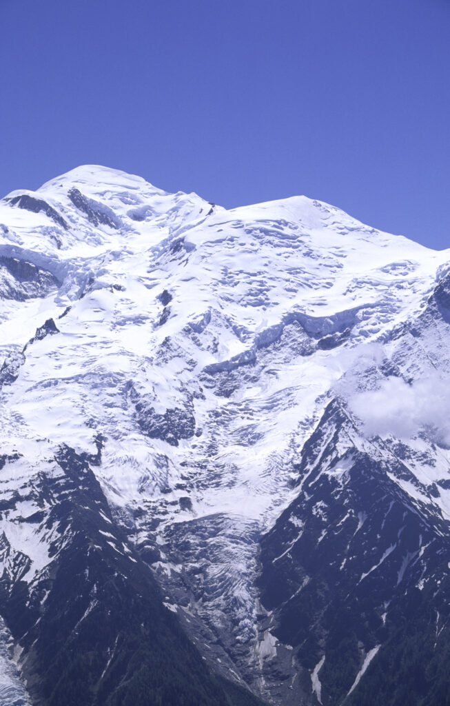 France, French Alps, Mont Blanc. The wild mountain landscape surrounding the Massif du Mont Blanc.