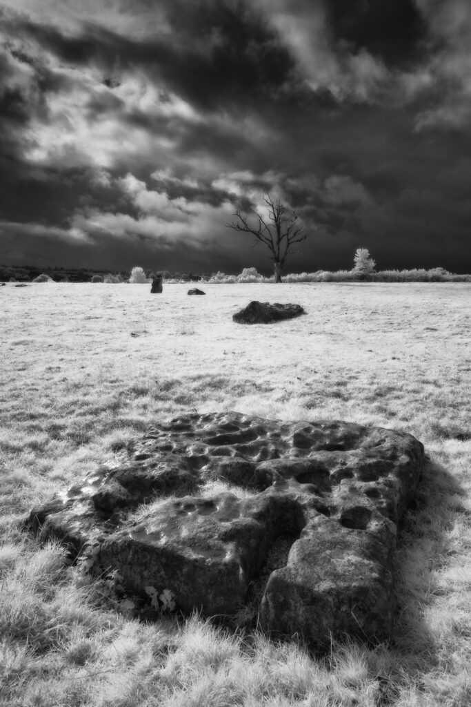 The Great Circle at Stanton Drew, Somerset. This image was photographed for the Legacy project, a fascinating not-for-profit endeavour to capture the mystifying stone remains of prehistoric sites scattered across the British Isles. Please visit www.thelegacyproject.org.uk for more information.