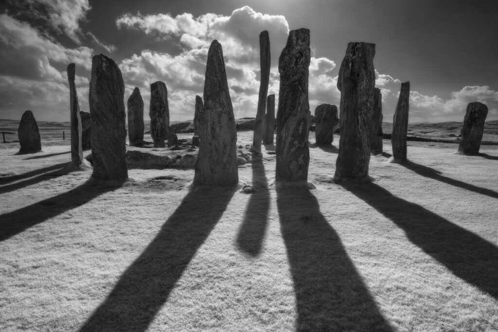 Callanish Stone Circle, Isle of Lewis. This image was photographed for the Legacy project, a fascinating not-for-profit endeavour to capture the mystifying stone remains of prehistoric sites scattered across the British Isles. Please visit www.thelegacyproject.org.uk for more information.