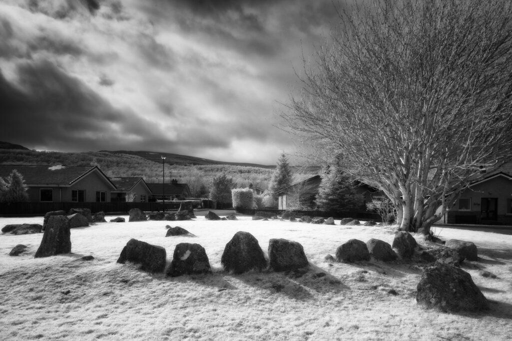 Aviemore Stone Circle , Scottish Highlands. This image was photographed for the Legacy project, a fascinating not-for-profit endeavour to capture the mystifying stone remains of prehistoric sites scattered across the British Isles. Please visit www.thelegacyproject.org.uk for more information.