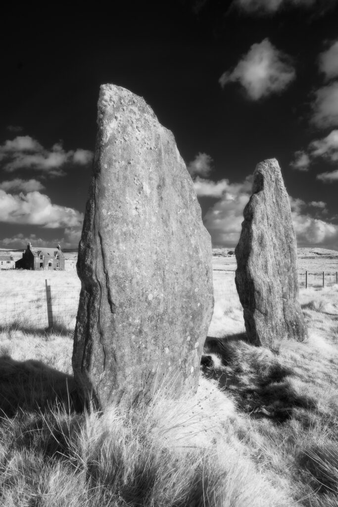 Callanish Stone Circle (No 2), Isle of Lewis. This image was photographed for the Legacy project, a fascinating not-for-profit endeavour to capture the mystifying stone remains of prehistoric sites scattered across the British Isles. Please visit www.thelegacyproject.org.uk for more information.