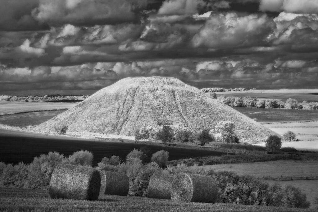 Silbury Hill, Wiltshire. This image was photographed for the Legacy project, a fascinating not-for-profit endeavour to capture the mystifying stone remains of prehistoric sites scattered across the British Isles. Please visit www.thelegacyproject.org.uk for more information.