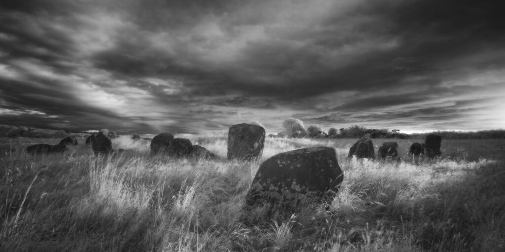 Ballynoe Stone Circle, County Down. This image was photographed for the Legacy project, a fascinating not-for-profit endeavour to capture the mystifying stone remains of prehistoric sites scattered across the British Isles. Please visit www.thelegacyproject.org.uk for more information.