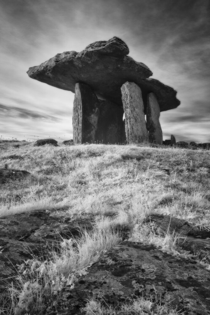 Poulnabrone Dolmen, County Clare. This image was photographed for the Legacy project, a fascinating not-for-profit endeavour to capture the mystifying stone remains of prehistoric sites scattered across the British Isles. Please visit www.thelegacyproject.org.uk for more information.
