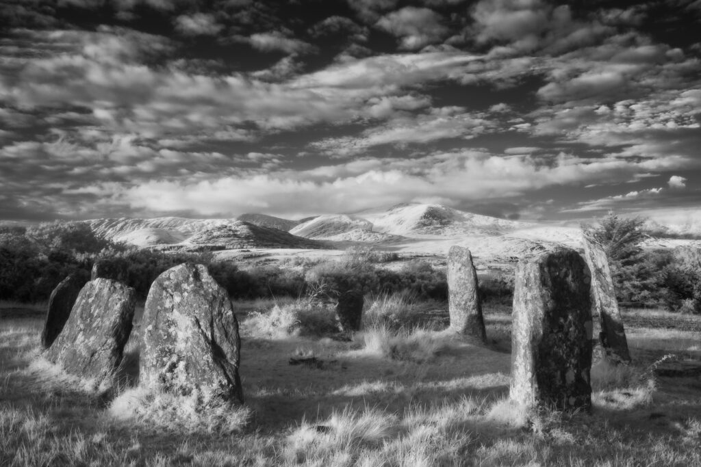 Derreenataggart Stone Circle, County Cork. This image was photographed for the Legacy project, a fascinating not-for-profit endeavour to capture the mystifying stone remains of prehistoric sites scattered across the British Isles. Please visit www.thelegacyproject.org.uk for more information.