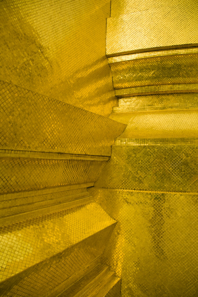 Thailand, Bangkok, The Grand Palace. The gold decoration of the grand palace.