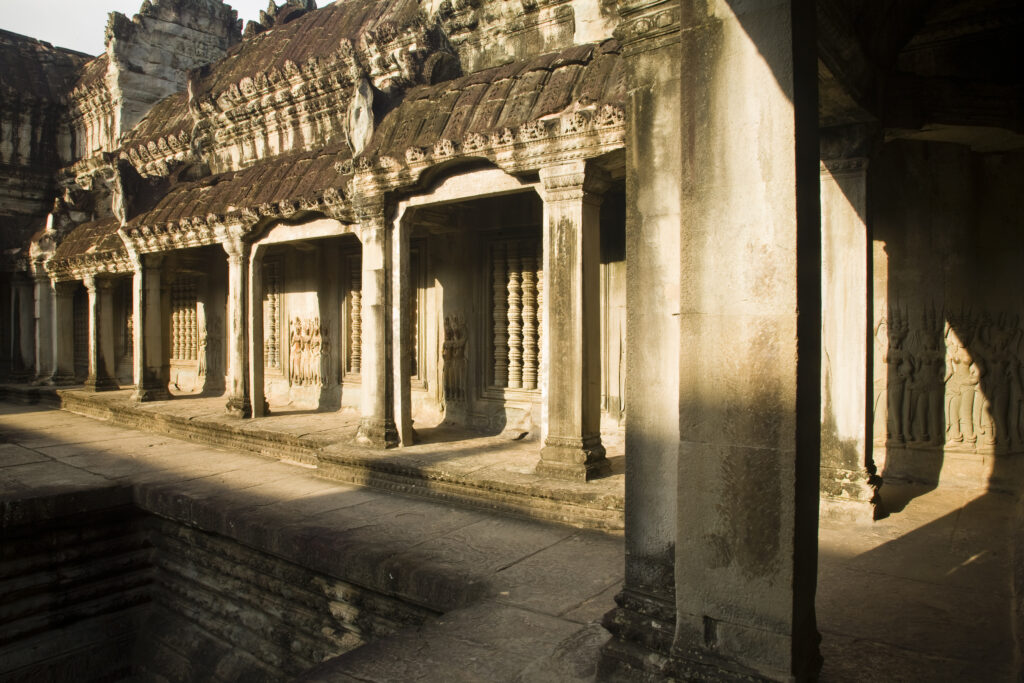 Cambodia, Angkor, Angkor Wat. The dramatic remains of Angkor Wat.