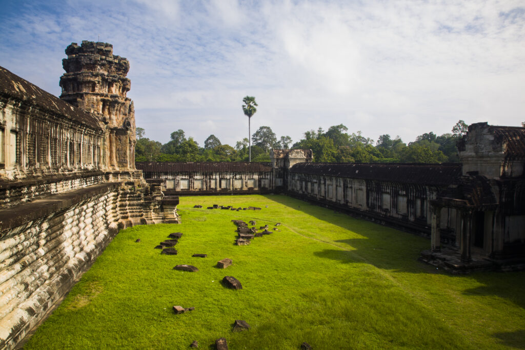 Cambodia, Angkor, Angkor Wat. The dramatic remains of Angkor Wat.