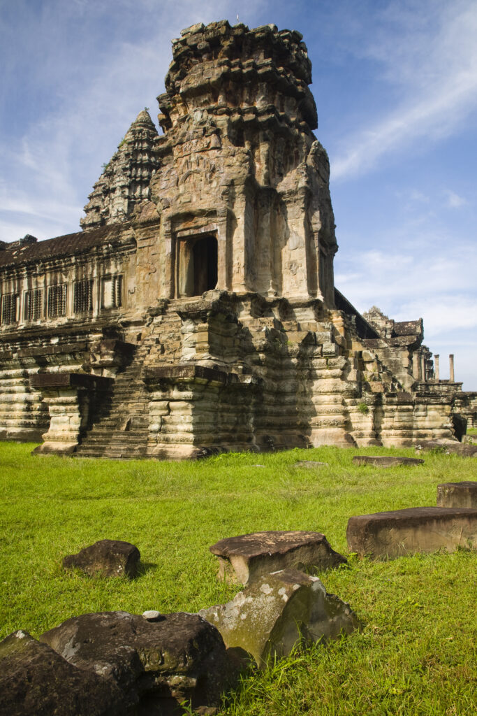 Cambodia, Angkor, Angkor Wat. The dramatic remains of Angkor Wat.