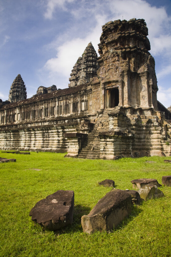 Cambodia, Angkor, Angkor Wat. The dramatic remains of Angkor Wat.