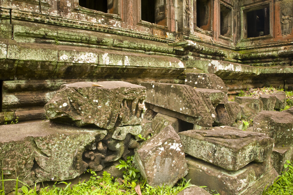 Cambodia, Angkor, Angkor Wat. The dramatic remains of Angkor Wat.
