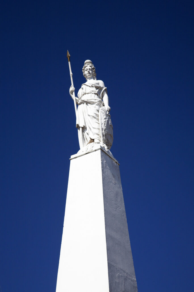 Argentina, Buenos Aires Province, Buenos Aires. Piramide de Mayo monument in the Plaza de Mayo.